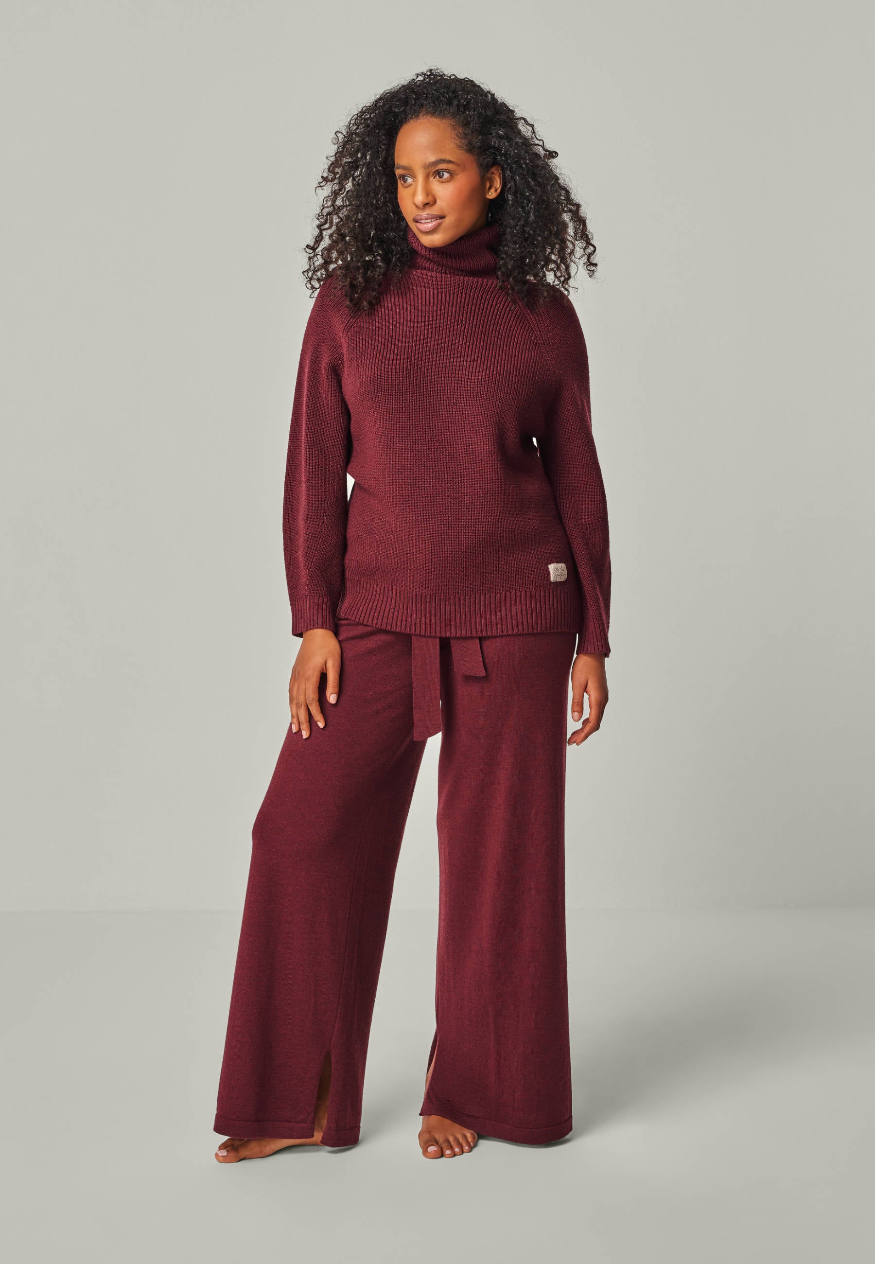 Stylish homewear for women Set made of 100% Merino Timeless