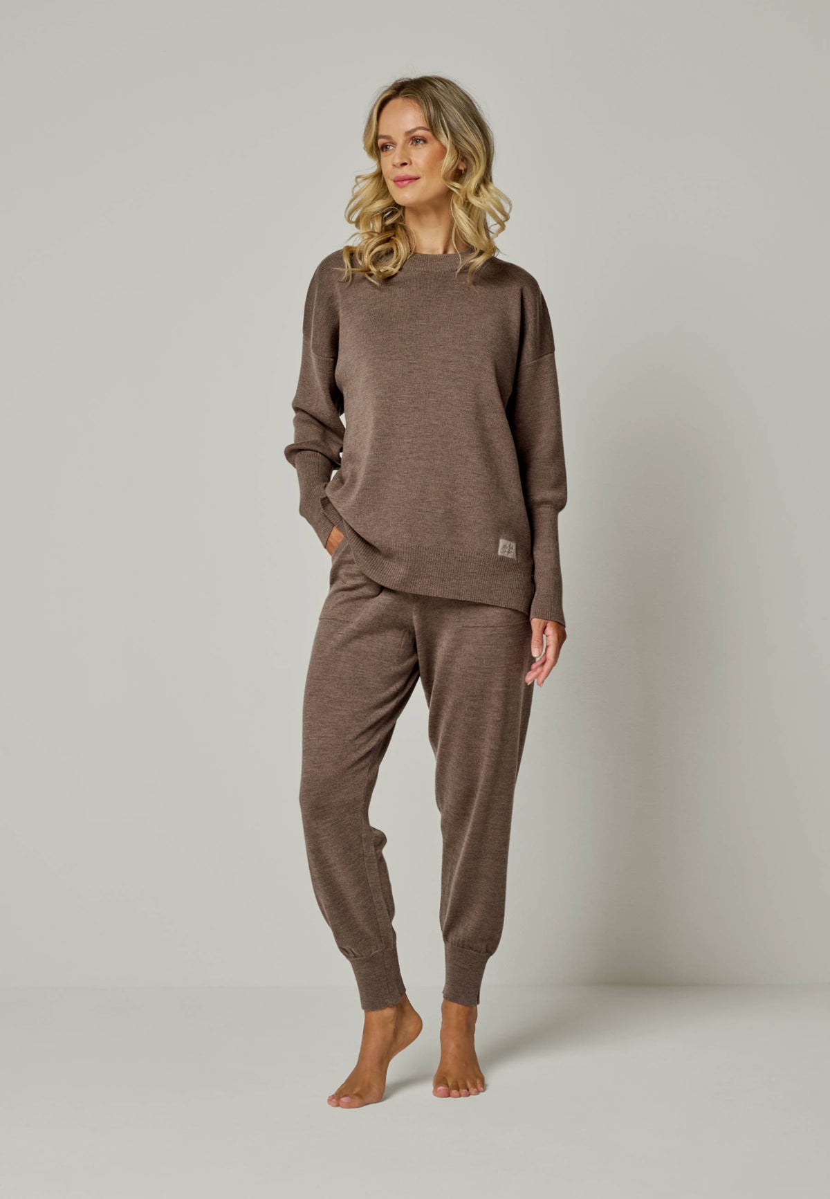 PULLOVER GWEN - Rundhalspullover mit Puffärmeln