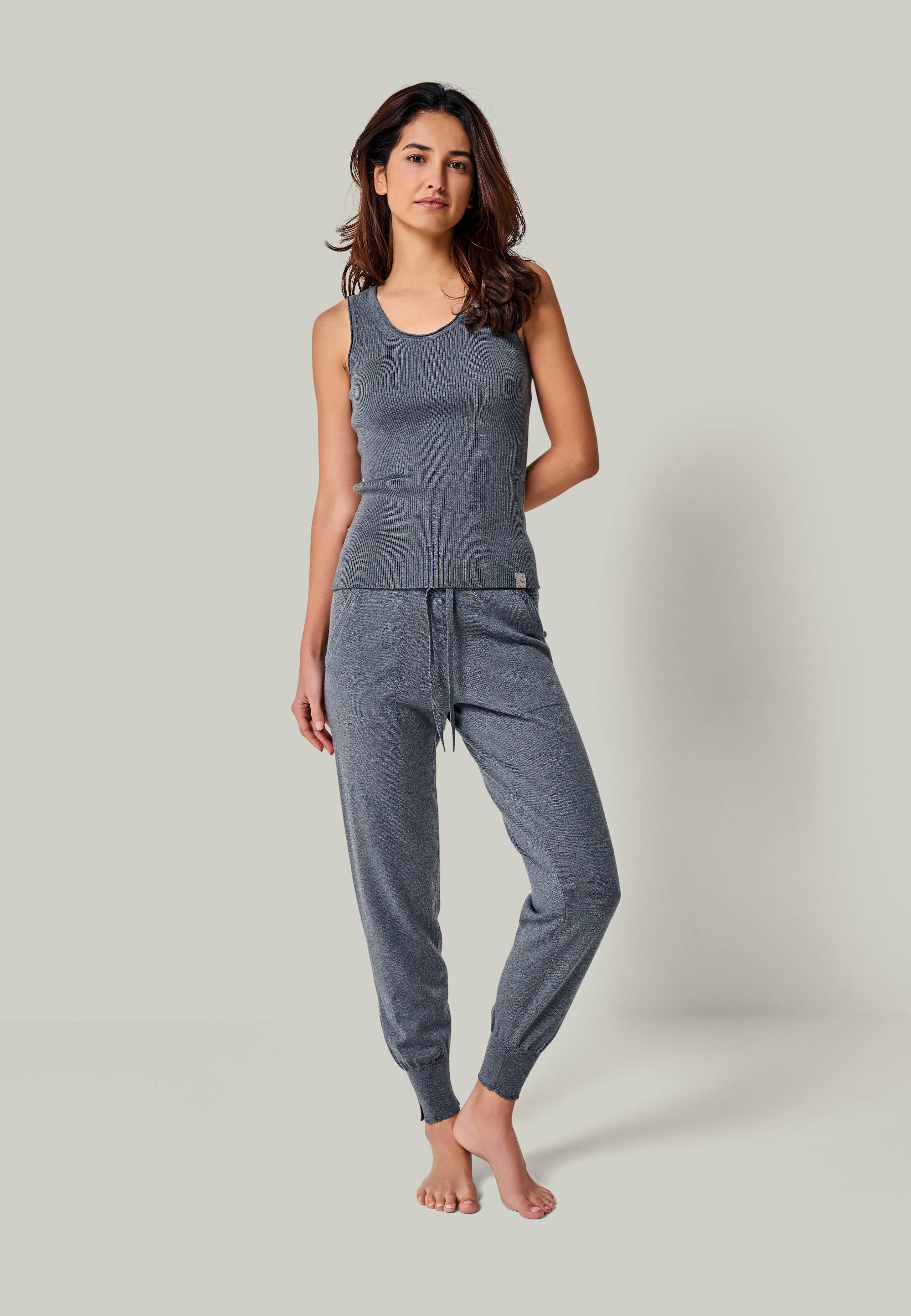 TOP BLOSSOM - ribbed merino top with round neck