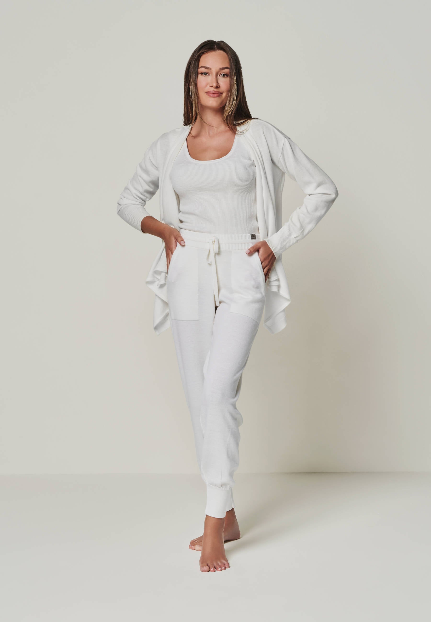 PANTS BELLA - Edle Merino Lounge Pants mit Taschen