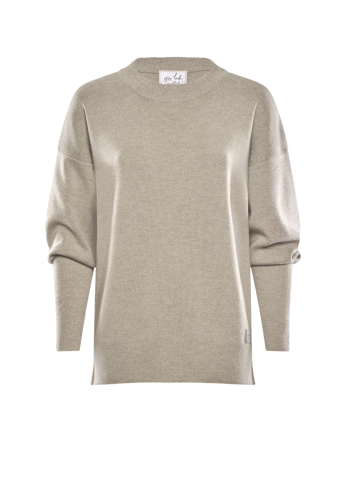PULLOVER GWEN - Rundhalspullover mit Puffärmeln