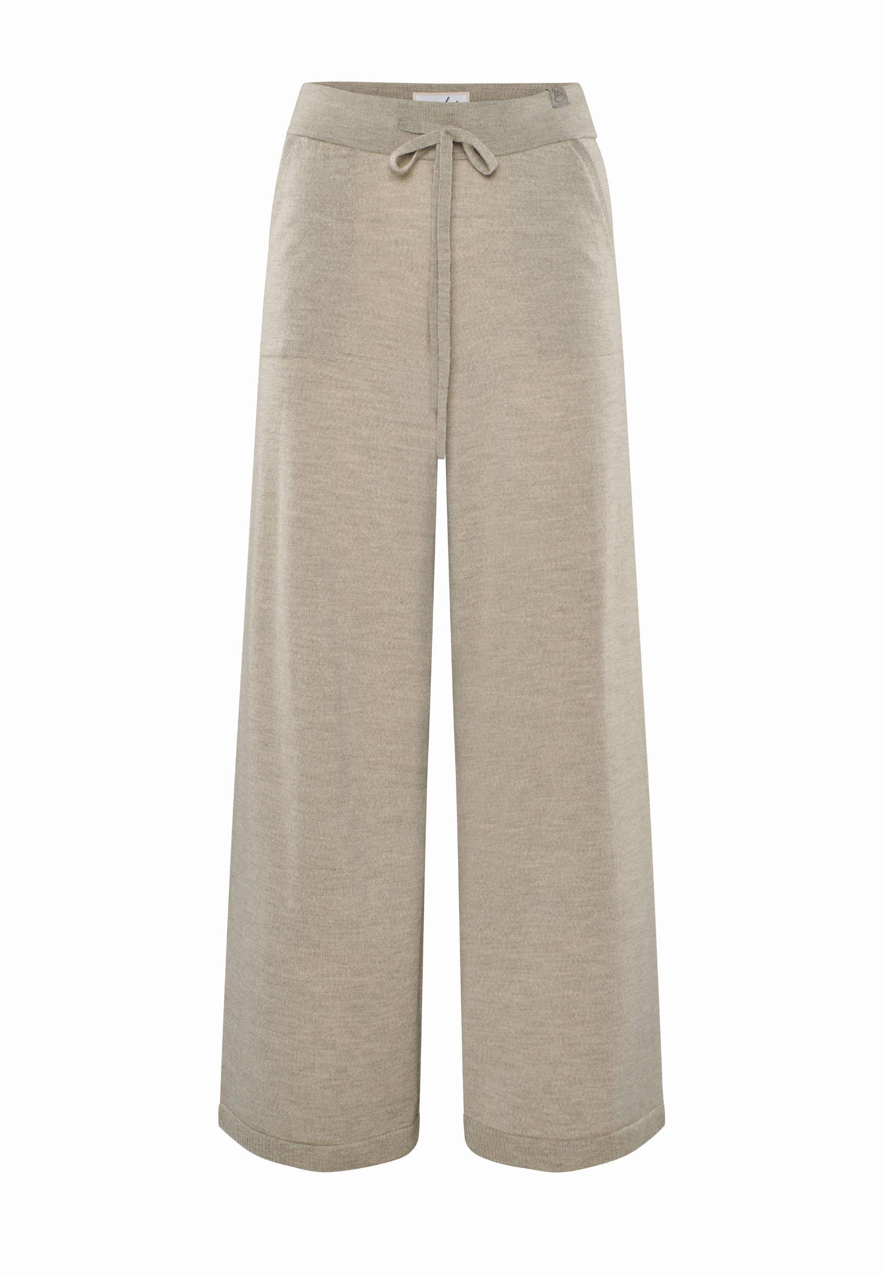 PANTS FRIDA - Wide knitted pants with pockets