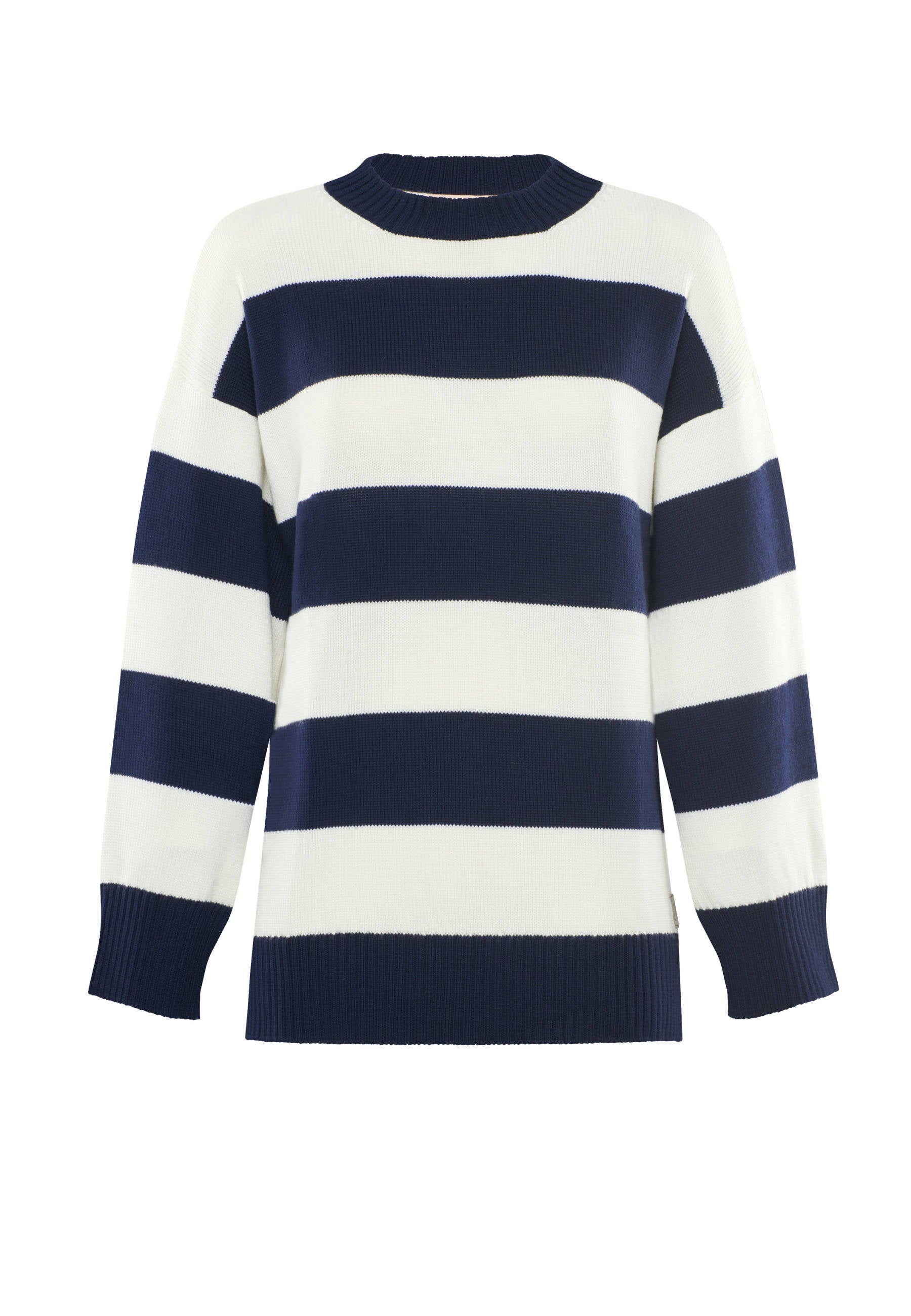PULLOVER FELIA - Relaxed block stripe jumper in merino