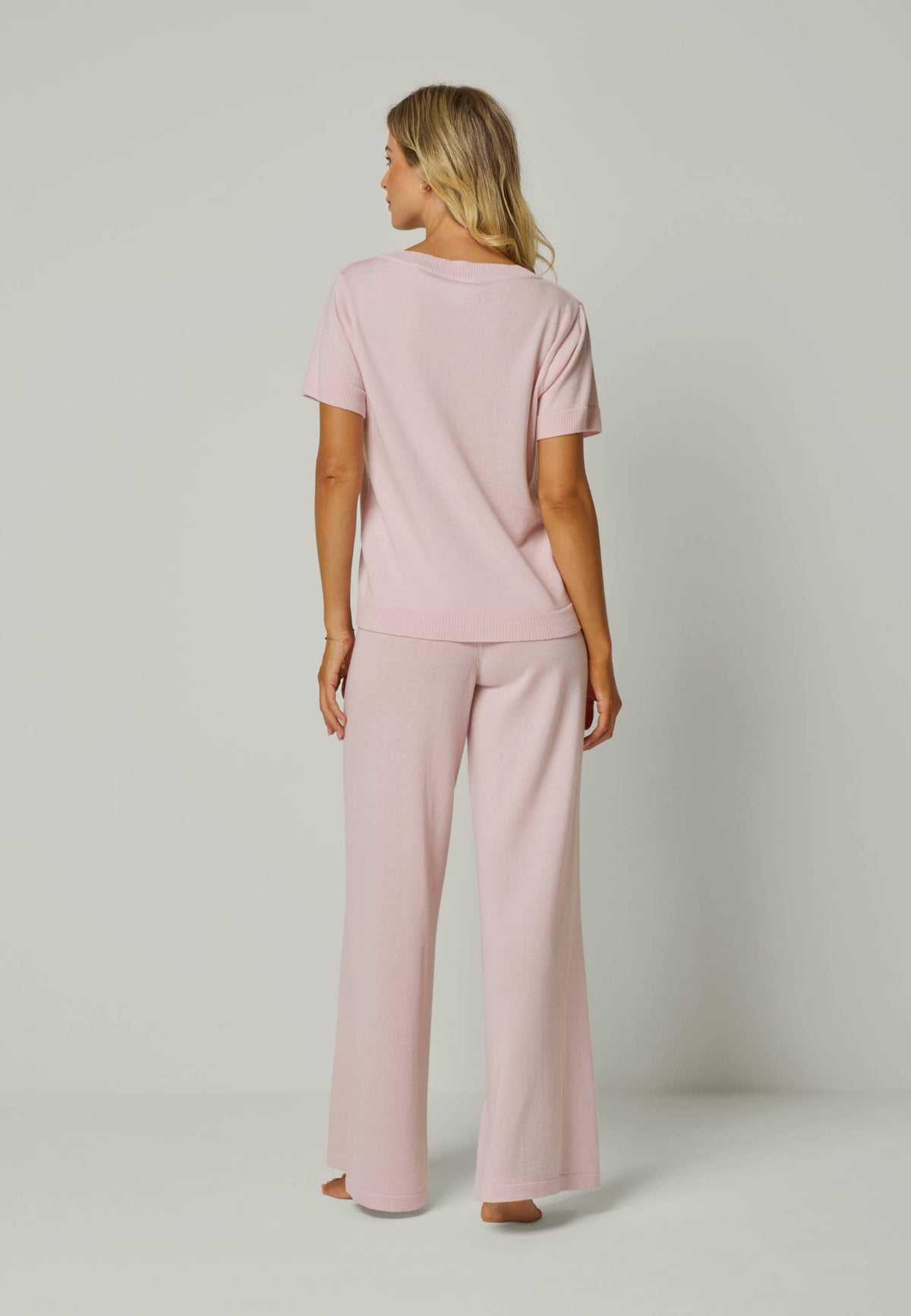 SHIRT GRETA - Stricktop mit V-Ausschnitt