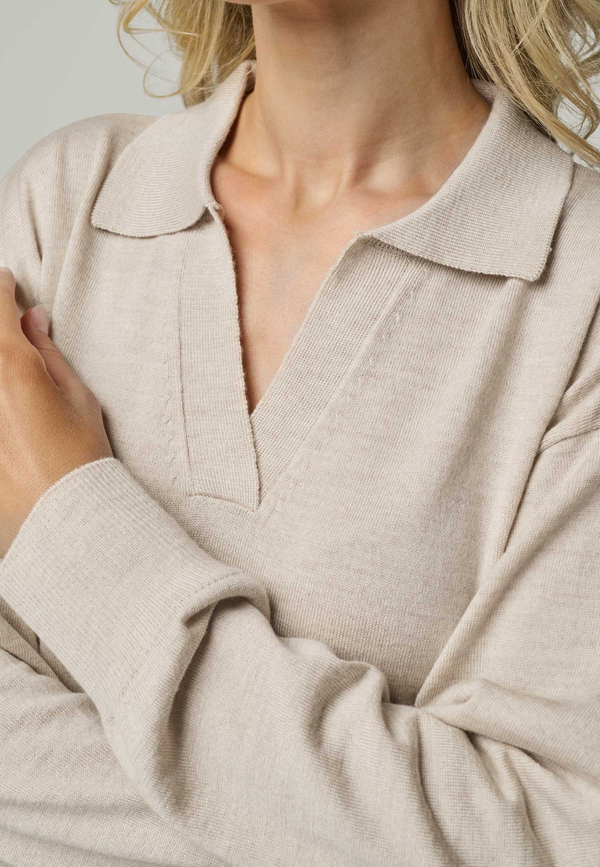 PULLOVER GRACE - Polokragen Pullover aus Merino