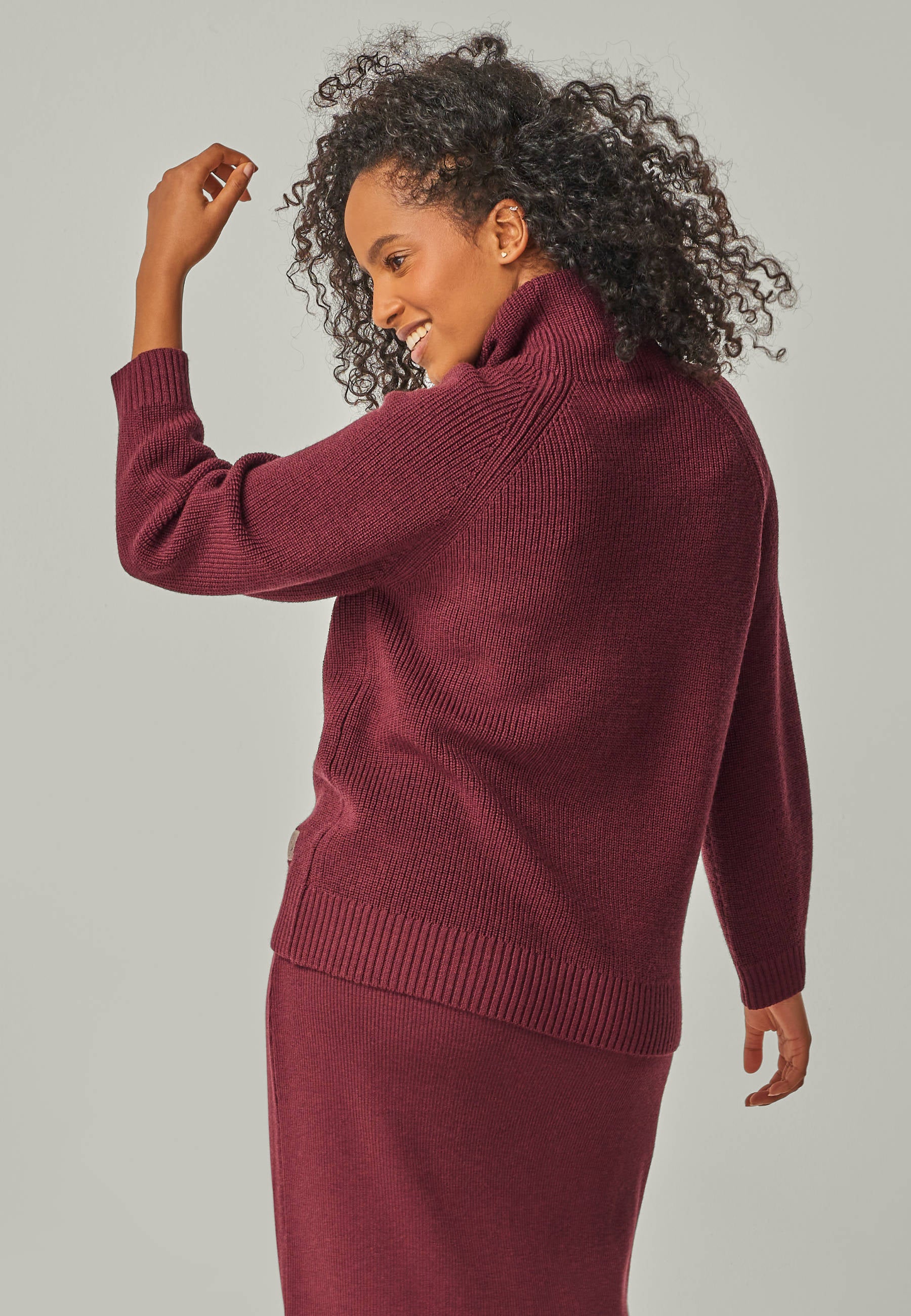 PULLOVER EVE - Stylish mock neck sweater