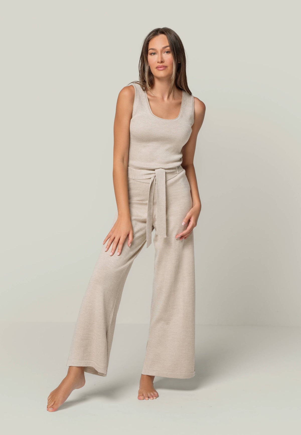 LOUNGEWEAR SET - Cardigan Gigi & Top Blossom & Pants Bailey