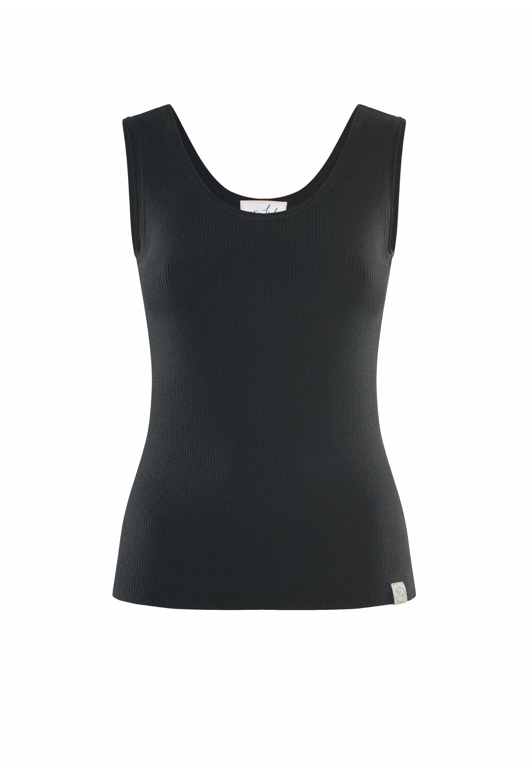 TOP BLOSSOM - ribbed merino top with round neck