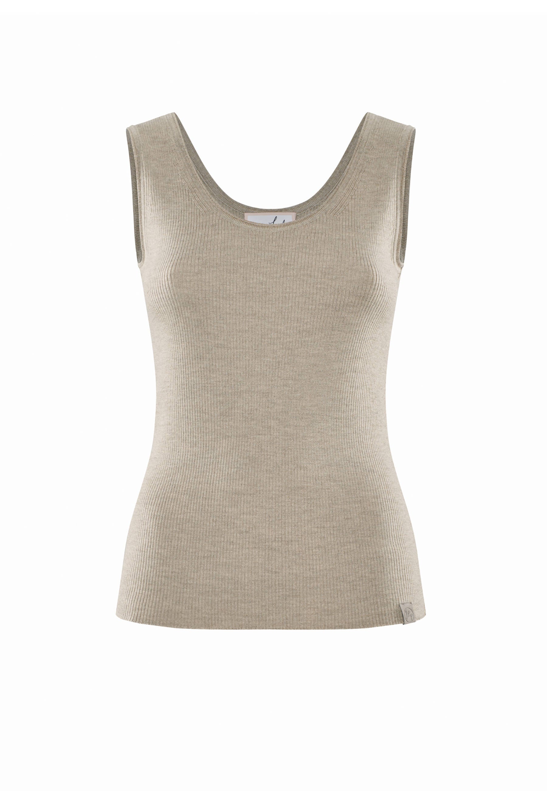 TOP BLOSSOM - ribbed merino top with round neck