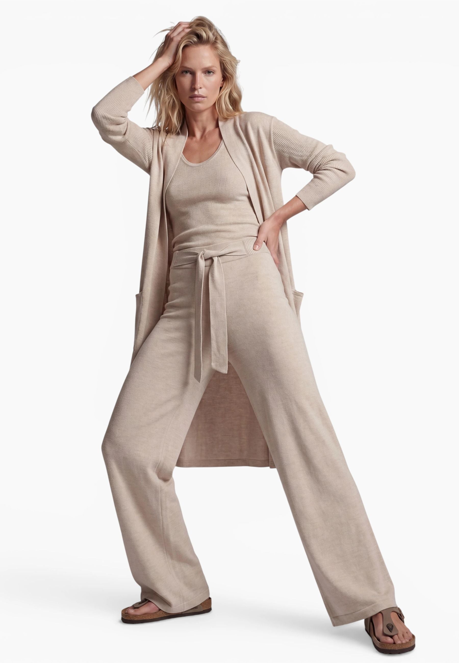 LOUNGEWEAR SET - Cardigan Blossom & Top Blossom & Pants Bailey