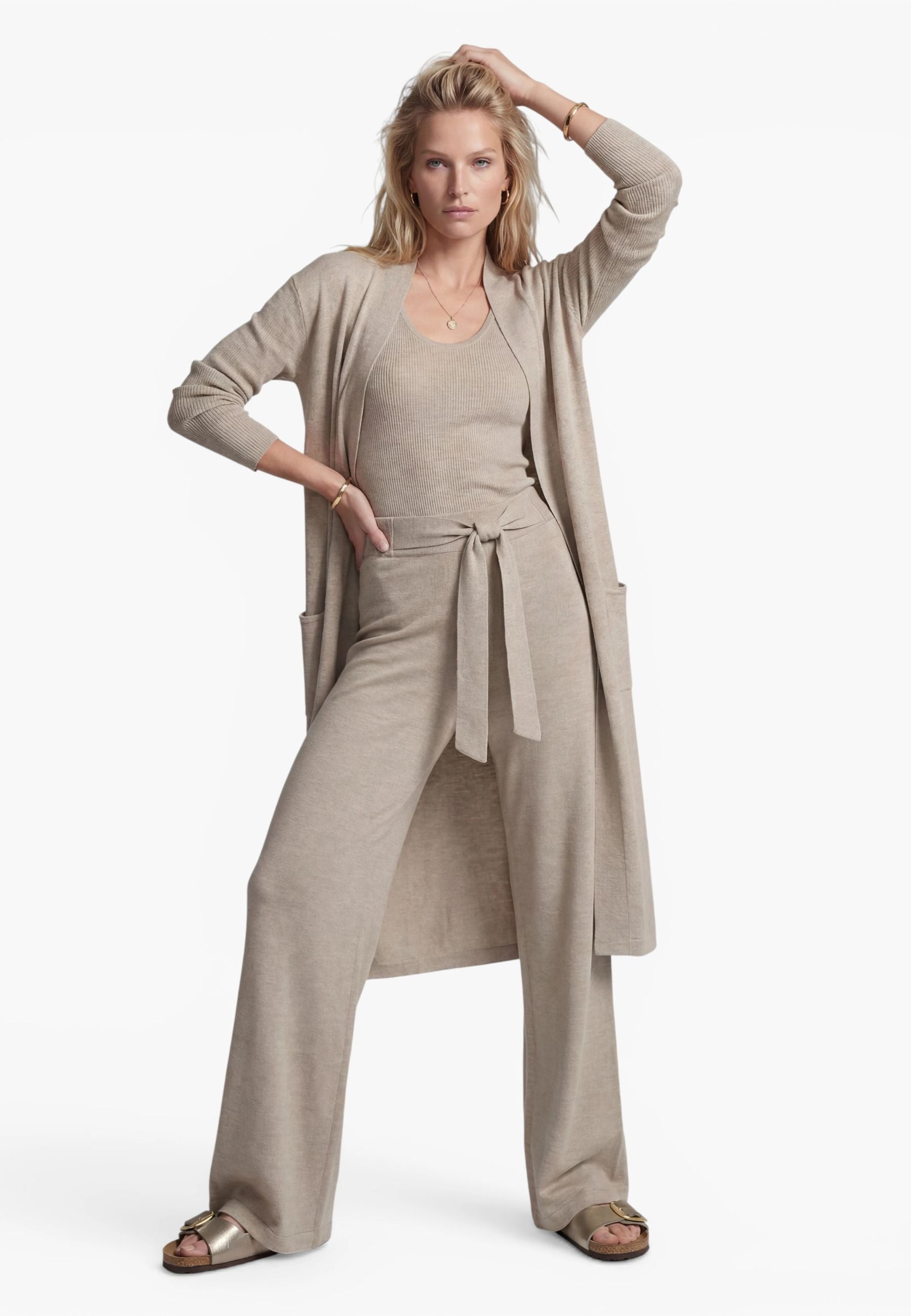 LOUNGEWEAR SET - Cardigan Blossom & Top Blossom & Pants Bailey