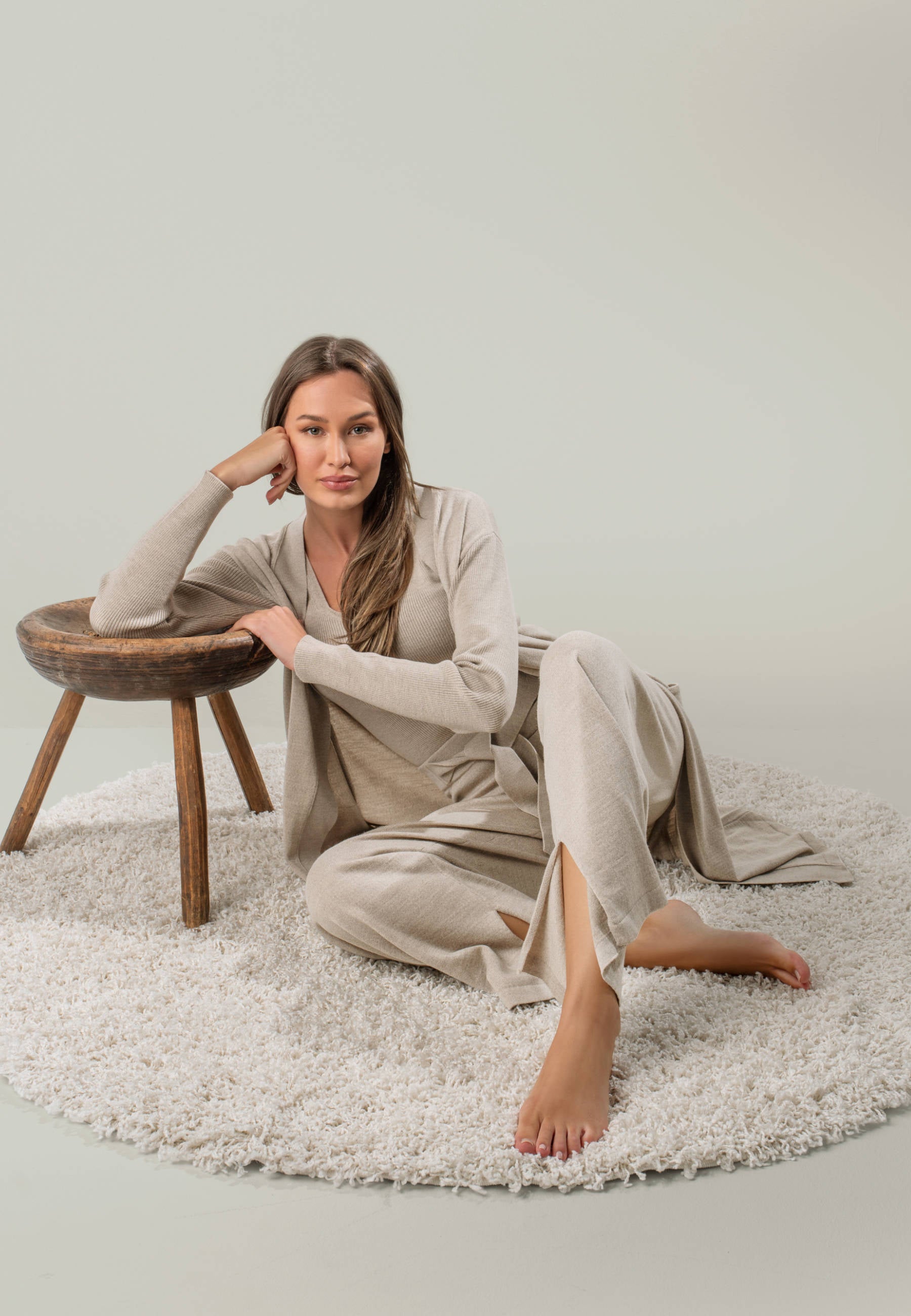 LOUNGEWEAR SET - Cardigan Blossom & Top Blossom & Pants Bailey