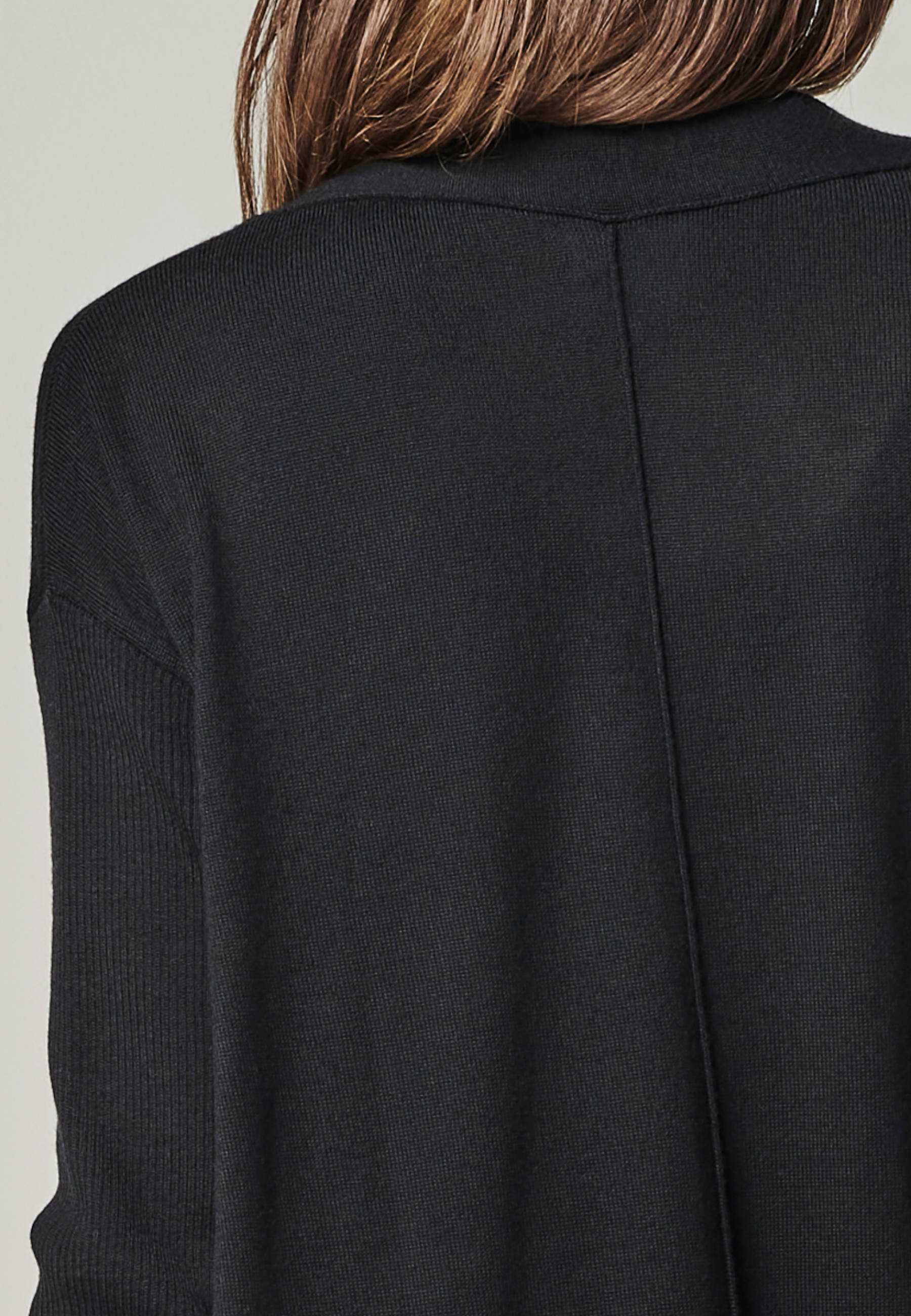 CARDIGAN BLOSSOM - Long Merino Cardigan with Pockets