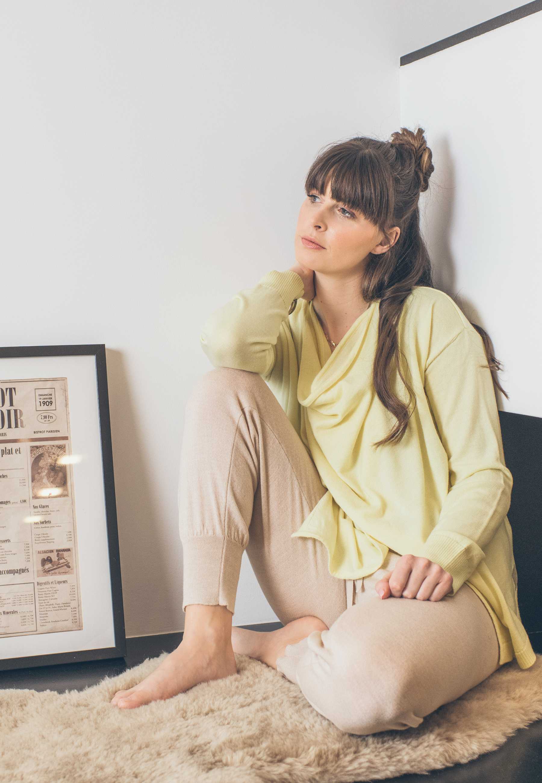 Wickelcardigan BELLA im Homewear Set für Damen