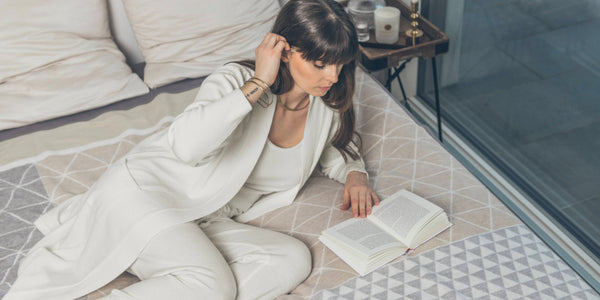 Weiße Luxus Loungewear für Damen