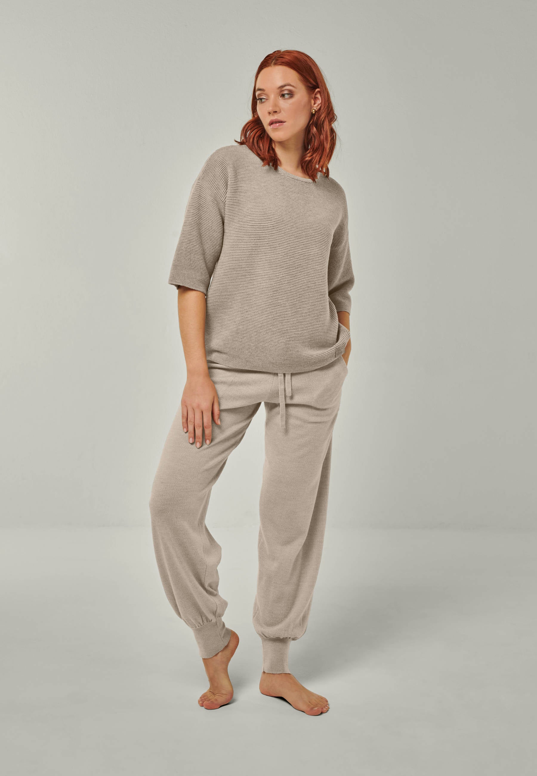 PULLOVER FAY - Half-sleeved sweater in structured knit
