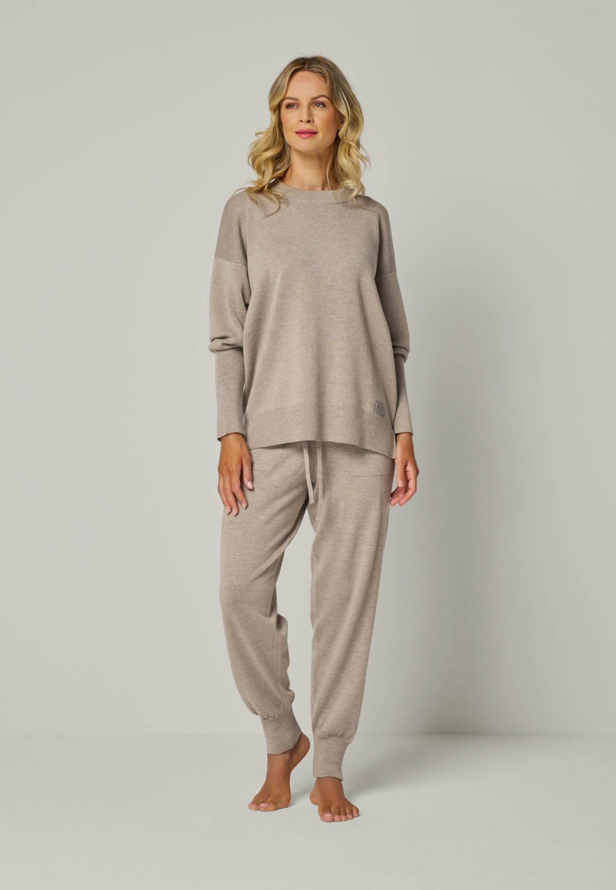 PULLOVER GWEN - Rundhalspullover mit Puffärmeln