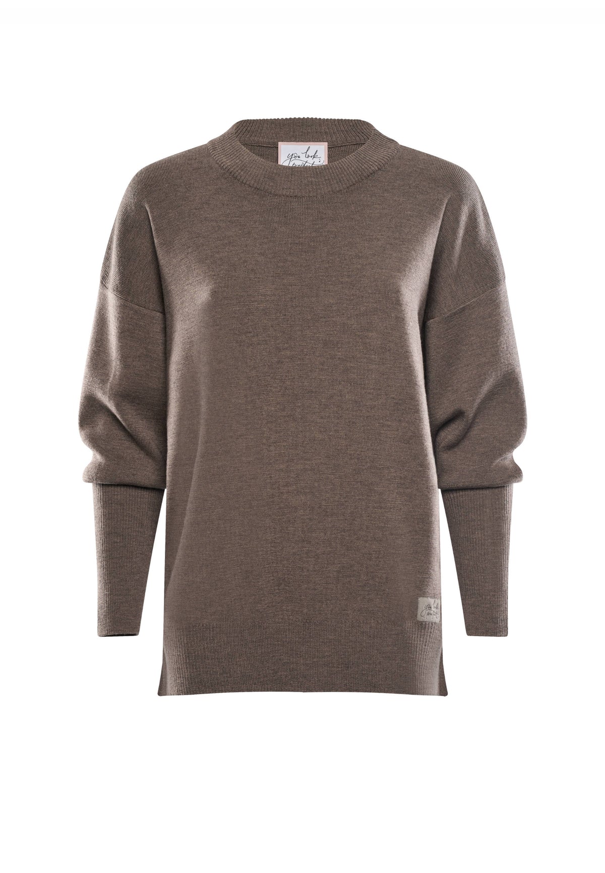 PULLOVER GWEN - Rundhalspullover mit Puffärmeln