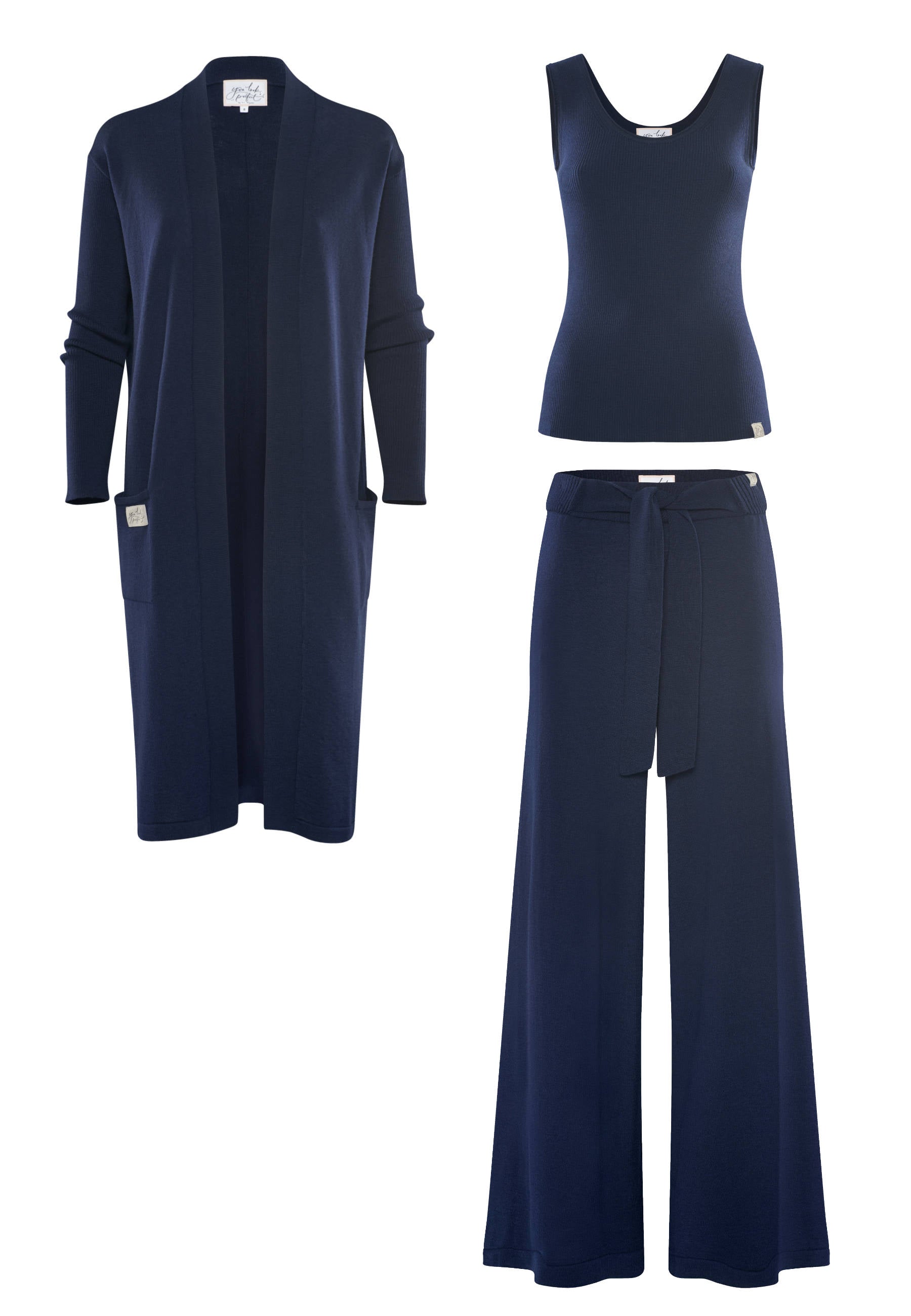 LOUNGEWEAR SET  - Cardigan Blossom & Top Blossom & Pants Bailey