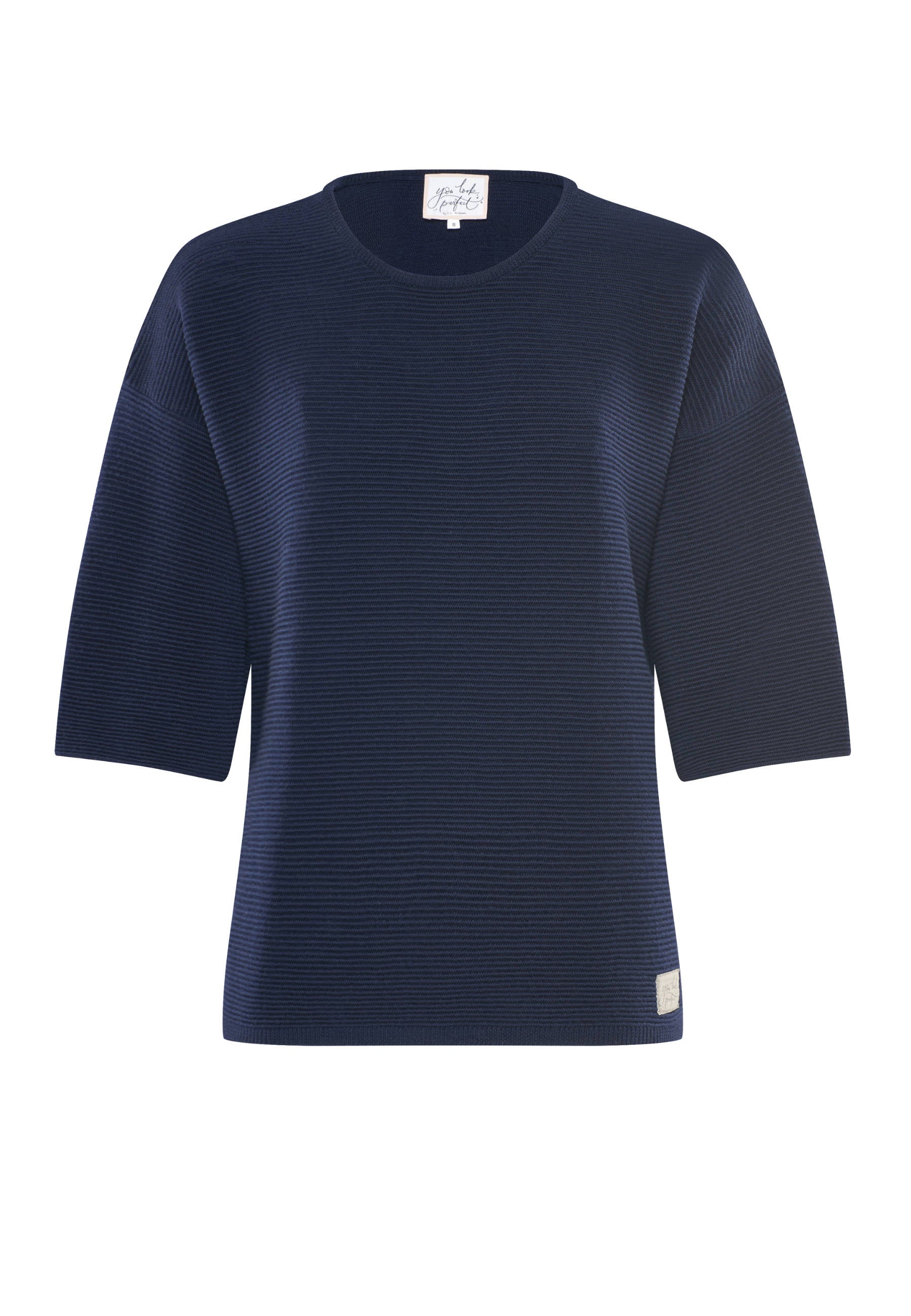 PULLOVER FAY - Half-sleeved sweater in structured knit