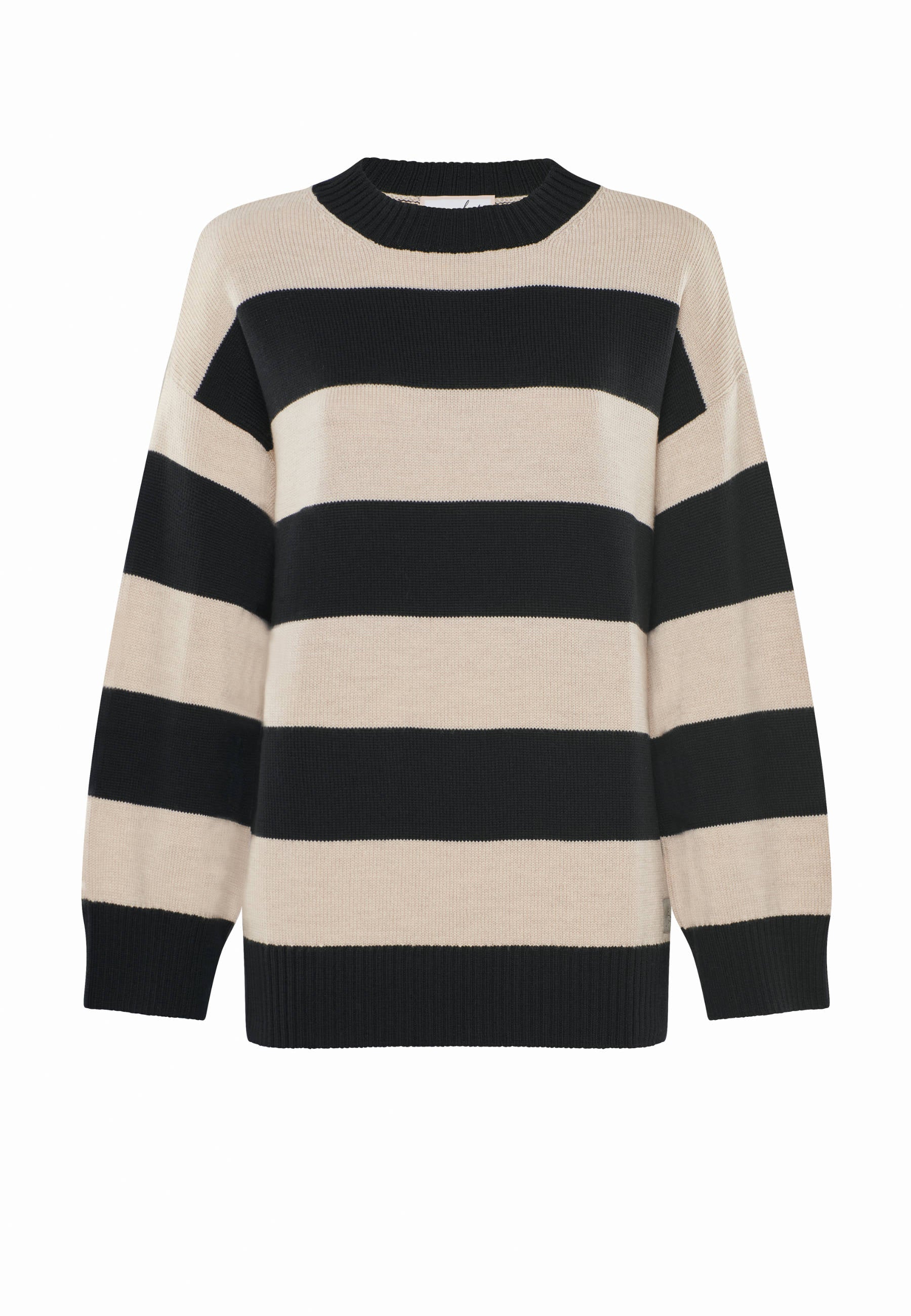 PULLOVER FELIA - Relaxed block stripe jumper in merino