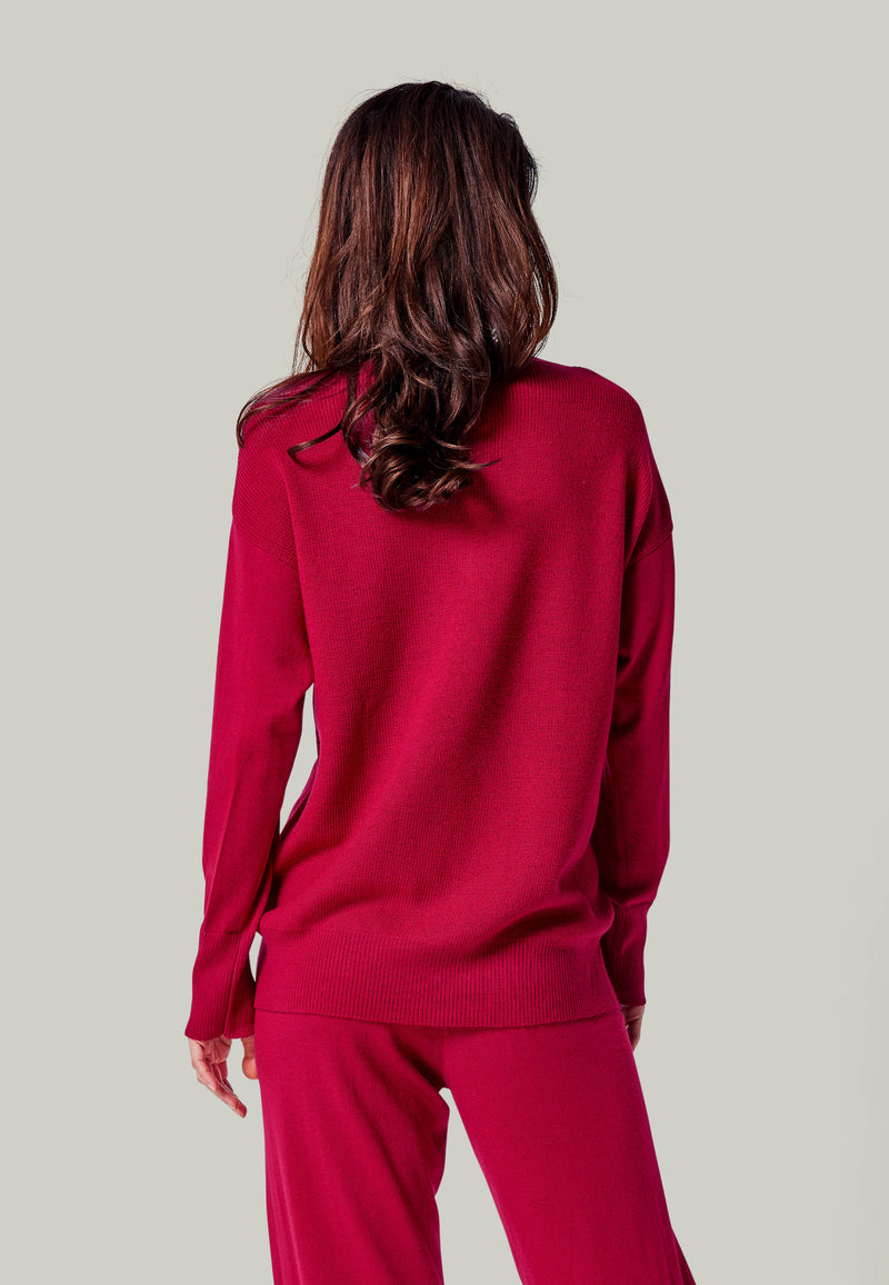 PULLOVER BELLA - Feinstrick Rundhals Pullover