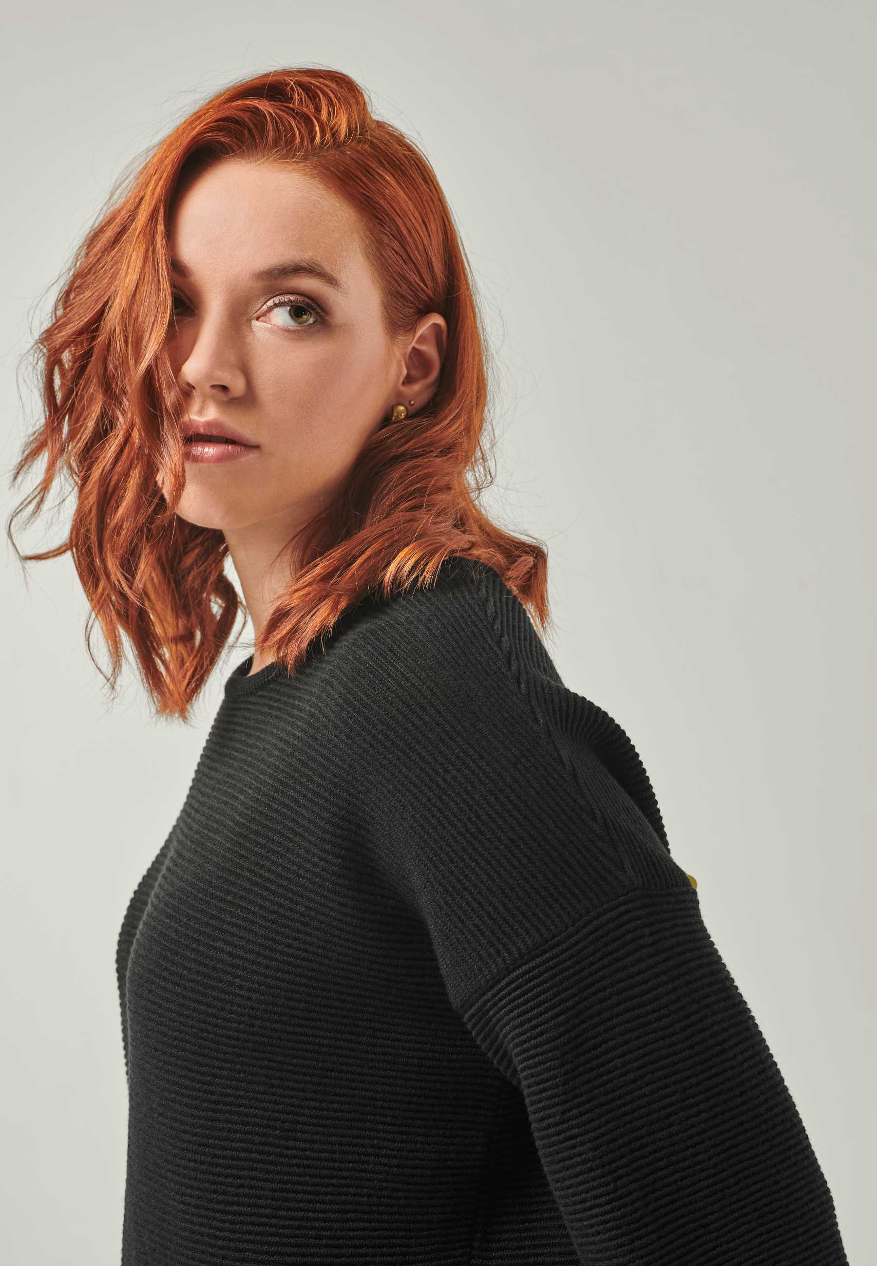 PULLOVER FAY - Half-sleeved sweater in structured knit