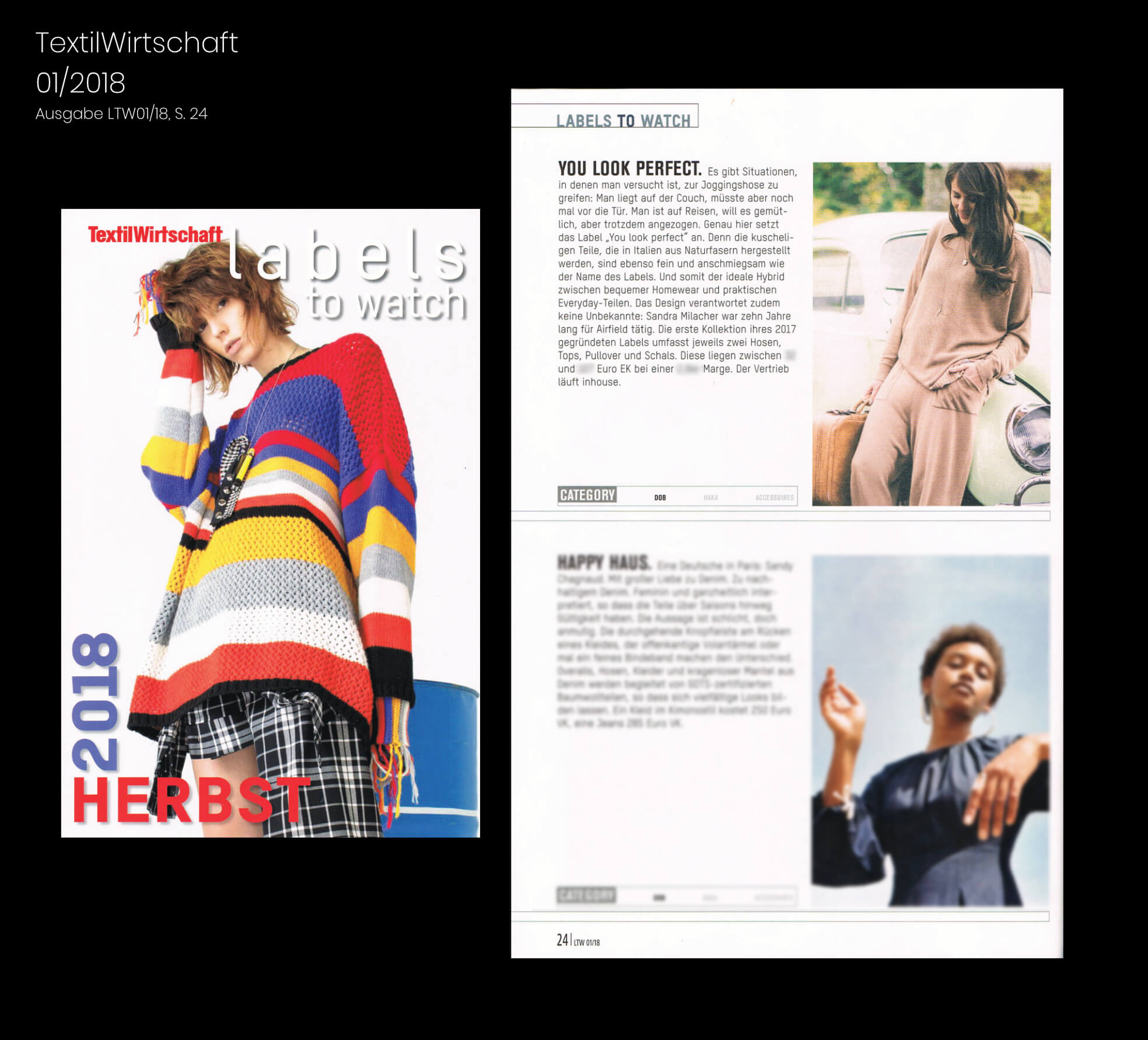 you look perfect Presseauszug Interview Textilwirtschaft