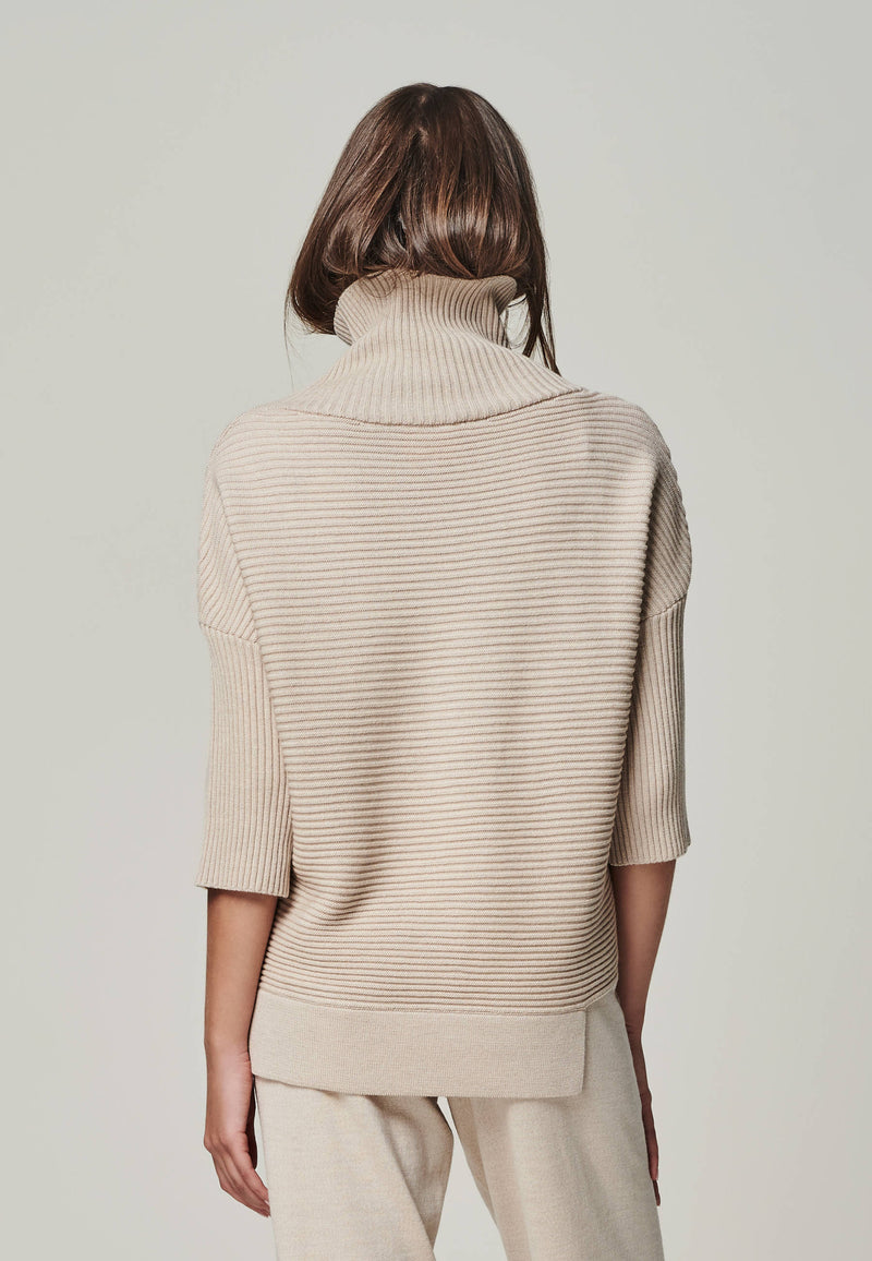 PULLOVER BAILEY - asymmetric turtleneck pullover