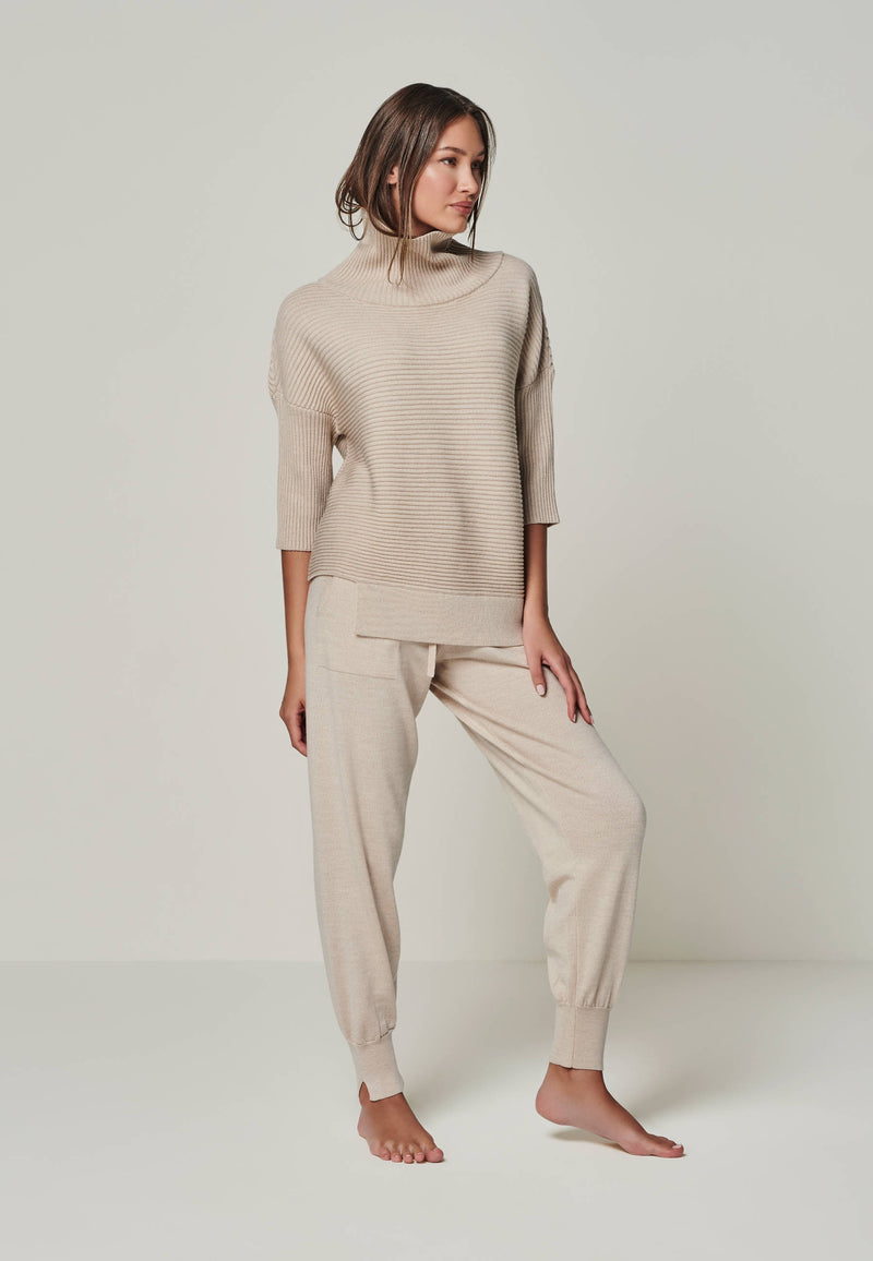 PULLOVER BAILEY - asymmetric turtleneck pullover