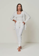 LOUNGEWEAR SET - Cardigan Bella & Top Blossom & Pants Bella