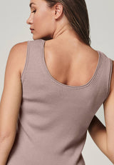 TOP BLOSSOM - ribbed merino top with round neck