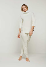 Homewear Set für Damen in elfenbein-weiß