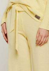 Edle Luxus Strickhose für Damen aus Merino-Wolle