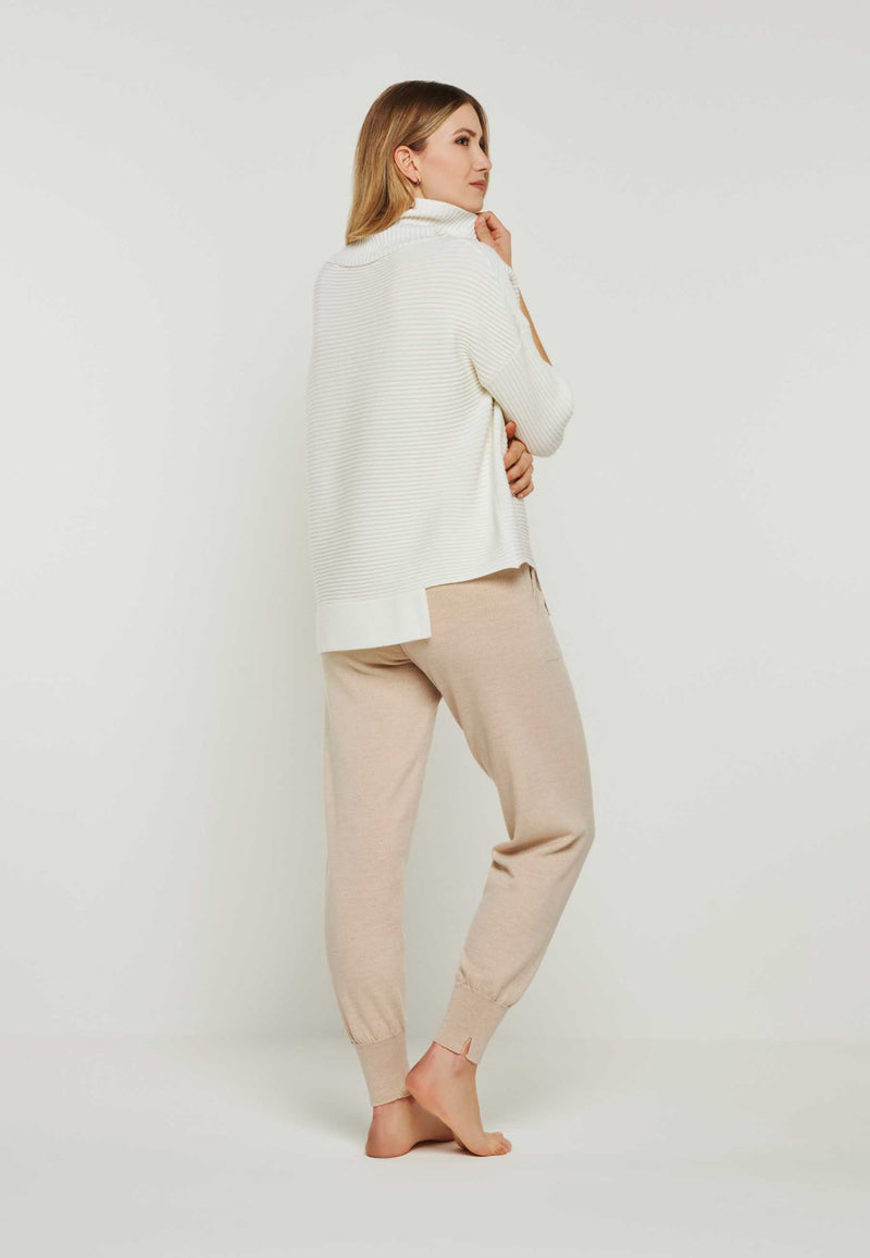 Strick Damen Rollkragenpullover und Loungepants