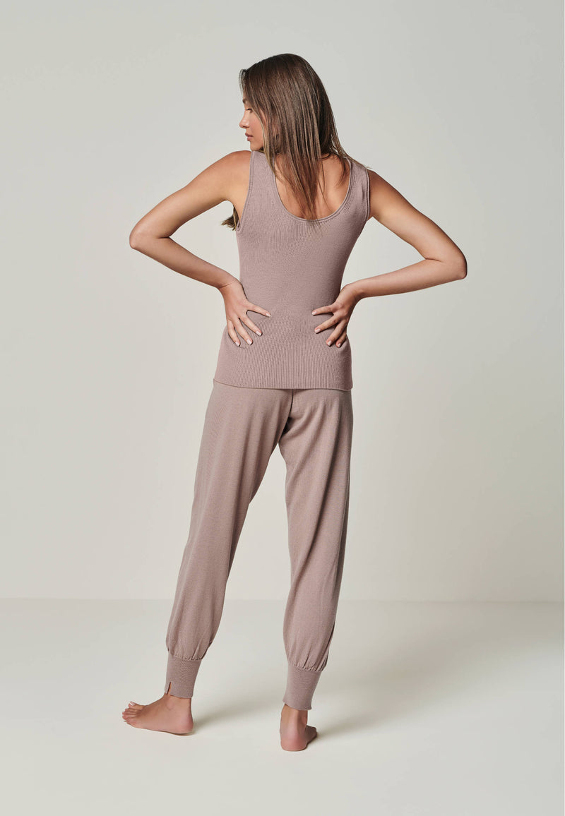 PANTS BELLA - Edle Merino Lounge Pants mit Taschen