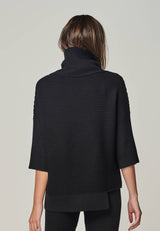 PULLOVER BAILEY - asymmetric turtleneck pullover