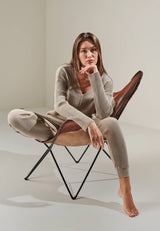 Gerippte Strickleggings CAJA, hier in beige