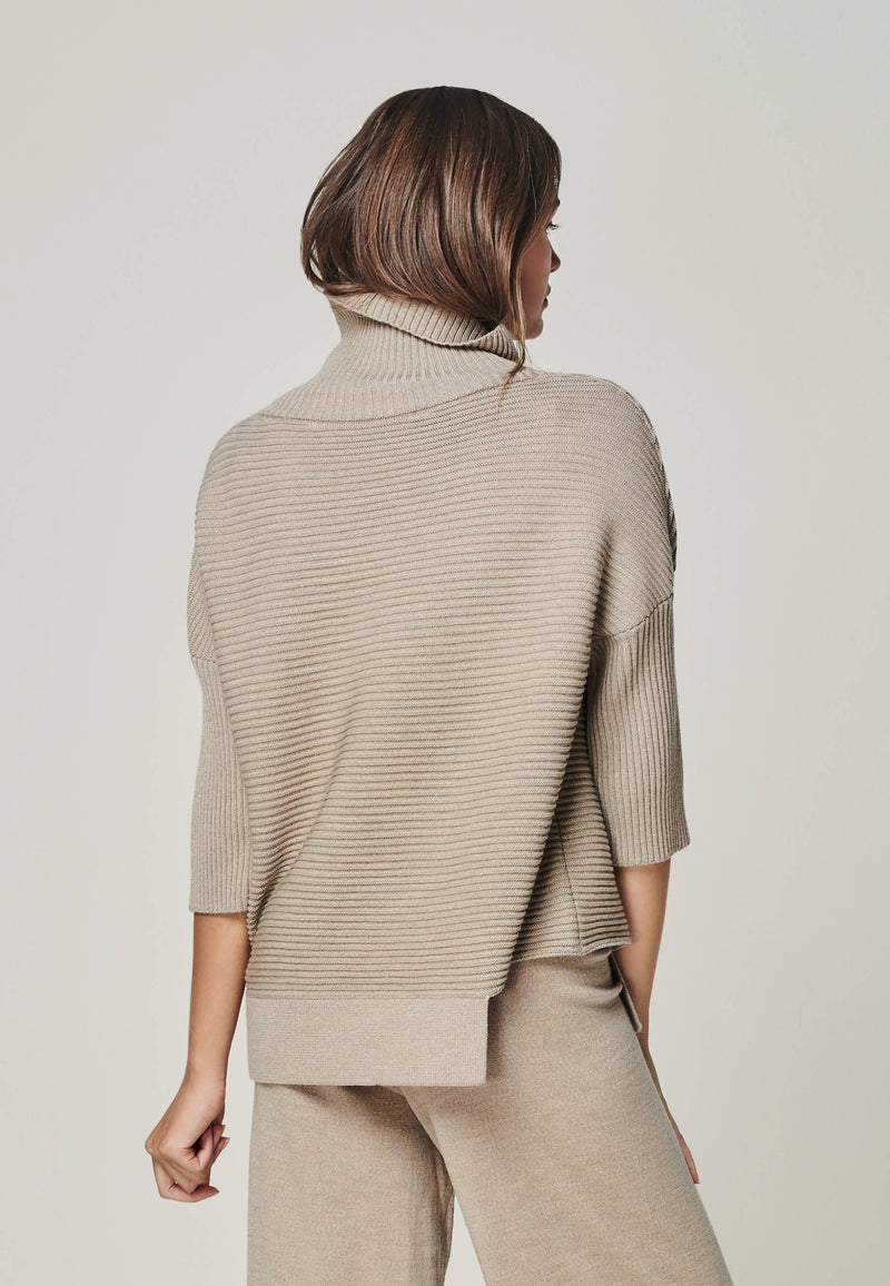 PULLOVER BAILEY - asymmetric turtleneck pullover