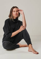 PULLOVER BAILEY - asymmetric turtleneck pullover