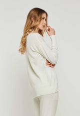 Merino Feinstrick Loungewear weiss